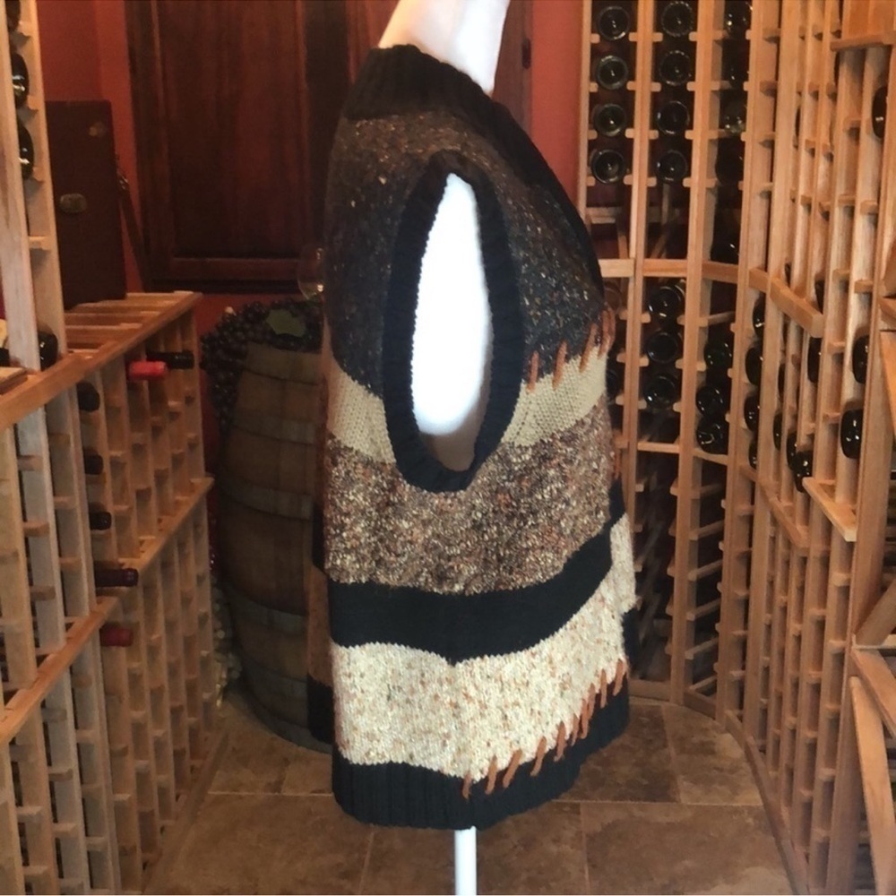 CHRISTOPHER & BANKS Lovely Zip-up Sweater Vest Size L - Picture 6 of 10